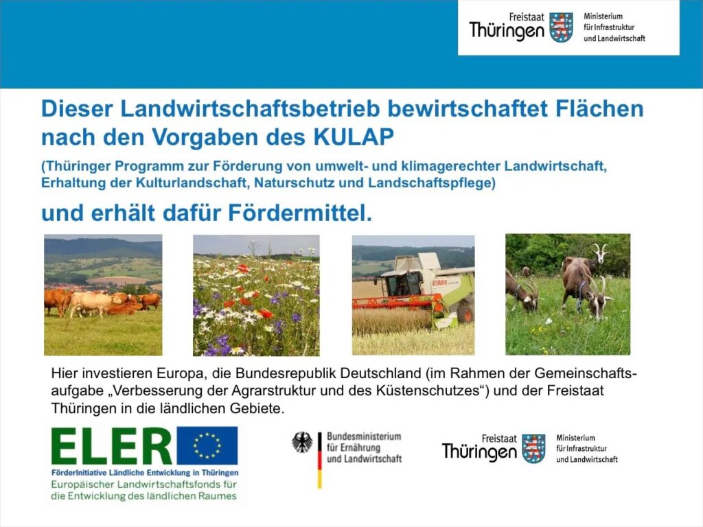 Dieser Landwirtschaftsbetrieb bewirtschaftet Flächen nach den Vorgaben des KULAP und erhält dafür Fördermittel