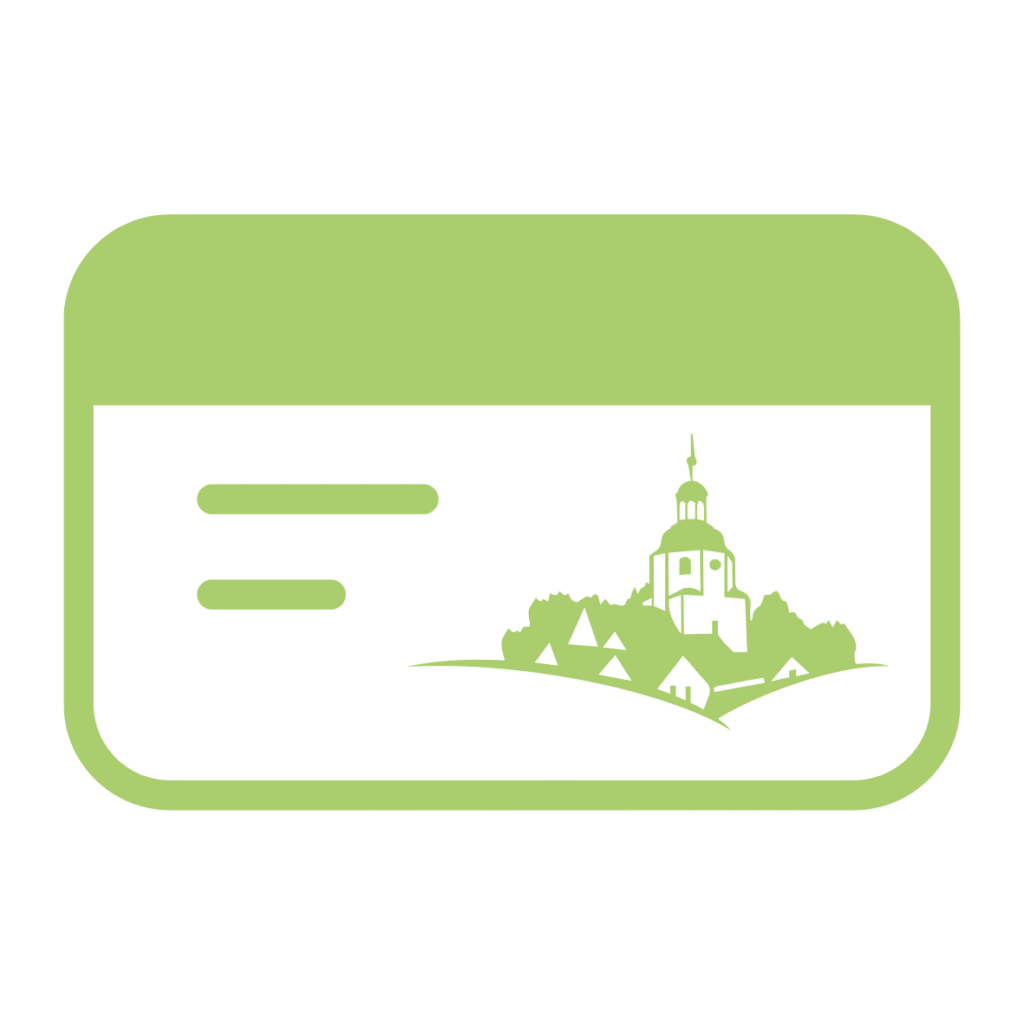 Ein Icon einer Tankkarte