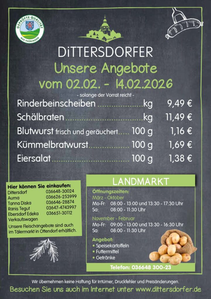 Angebotsflyer für die Zeit vom 02.-14.02.2026