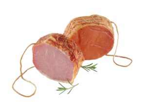 Zwei Stück Lachsschinken