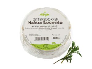 Ein Laib Weichkäse Bockshornklee